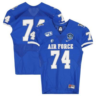 Fanatics Authentic Air Force Falcons Team-Issued #29 White and Blue Jersey with Atlantic Hockey 20th Anniversary Patch from The Program