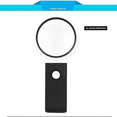 Petyoung 6X 25X Hands Free Magnifying Glass with Light and Stand, Lighted  Handheld Magnifier for Reading Close Work, Powered by Battery or USB -  Yahoo Shopping