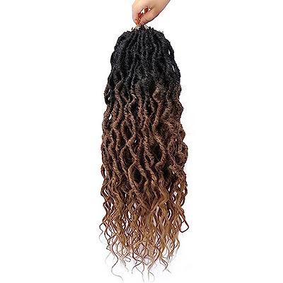 Goddess Locs Crochet Hair 12 Inch, 7 Packs Faux Locs Crochet Hair