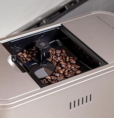 Café Affetto Automatic Espresso Machine + Milk Frother | Built-In &  Adjustable Espresso Bean Grinder | One-Touch Brew in 90 Seconds | Matte  Black, 1.2