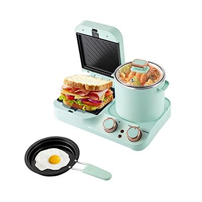 3 in 1 Breakfast Station, Breakfast Sandwich Maker with Frying Pan&Boiling  Pot, Food Steamer, Retro Household Electric Breakfast Maker, Mini Toaster  Bread - Yahoo Shopping