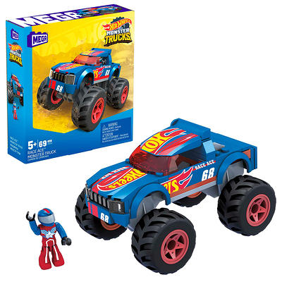 Hot Wheels Ready-to-Race Monster Truck Builder Race Ace, 27-piece