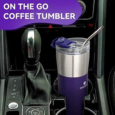 17 oz Travel Coffee Mug, Vacuum Insulated Coffee Travel Mug Spill Proof  with Lid, Reusable Coffee Tumbler for Keep Hot/Ice Coffee,Tea and Beer, Car