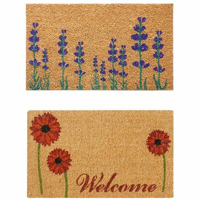 A1 Home Collections A1HC First Impression Welcome Black/Beige 30 in. x 60  in. Rubber and Coir,Heavy Duty, Extra Large Size Doormat A1HOME200112WEL -  The Home Depot