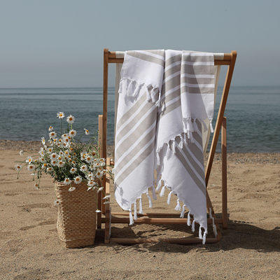 Coyuchi Temescal Organic Natural Ribbed Bath Towels