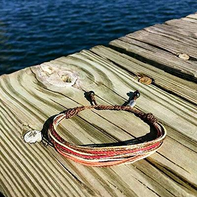 String Surfer Bracelet Black Cord: Rumi Sumaq Beach Rope Surf Bracelet