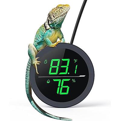 Reptile Terrarium Hygrometer, Dial Gauges Pet Rearing Box