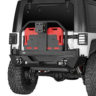 HookeRoad Jeep JL Rear Bumper w/2 Inch Hitch Receiver for 2018