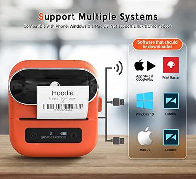 Phomemo Label Printer - M220 Label Maker, Bluetooth Mini Barcode Label  Printer, 3.14'' Wireless Portable Sticker Label Maker Machine for Mailing
