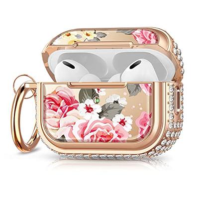  VISOOM Airpods Pro 2nd Generation Case - Airpods Pro 2 Bling Cases  Cover with Lanyard Women 2022 Crystal TPU Hard Protective iPod Pro 2  Wireless Charging Case Girl Keychain for Apple