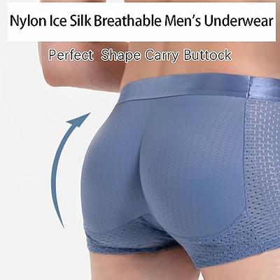 SIRDIKA [2PCS] Nylon Ice Silk Breathable Men's Underwear, Mens Padded Mesh  Boxer Brief Body Butt Lifting Shapewear 3D Pouch (E,M) - Yahoo Shopping
