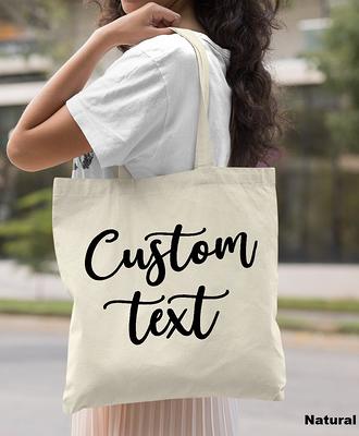 Custom Tote Bag, Promotional Shopping Bags With Your Logo, Personalized Name  Embroidered Canvas - Yahoo Shopping