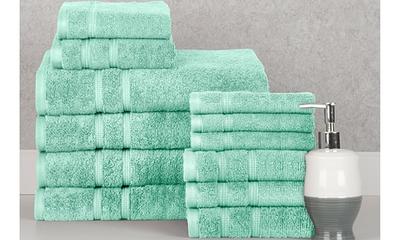 New Super Absorb 100% Zero Twist Oversized Bath Sheets & Bath Towels  (4-Pack) Jade Cotton Bath Sheets - Yahoo Shopping