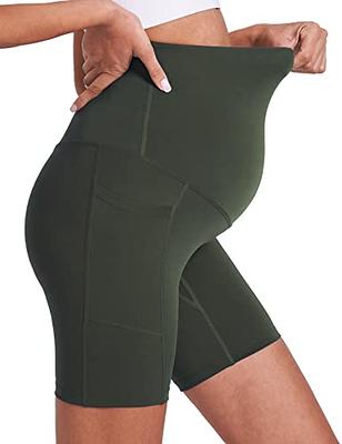 we fleece 8 Maternity Shorts for Women Over Belly Biker Workout