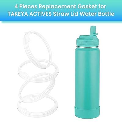 BOSORIO 4 Pack Gaskets Compatible with ThermoFlask 16oz 24oz 32oz 40oz  Water Bottle with Straw Lid, Replacement O Ring Rubber Seals Part（Not for  Spout