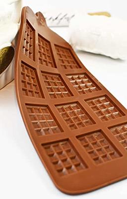 2 PACK Silicone Chocolate bar and Mini Rectangle Chip Thin Waffle