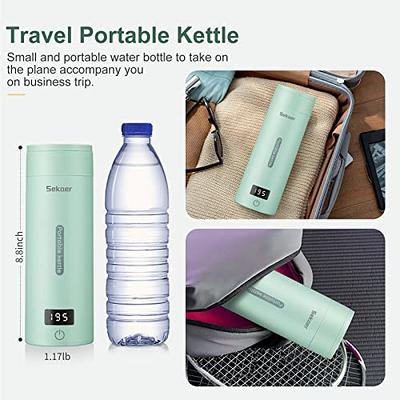 Sekaer Travel Electric Tea Kettle Portable Small Mini Coffee