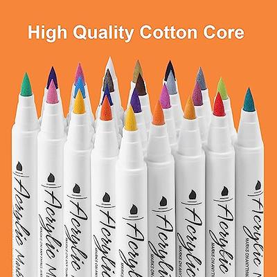 Letoya Acrylic Paint Markers 24 Colors Brush Tip Paint Pens Set,Fabric  Markers Ideal for Canvas, Wood, Rocks, Glass, and Fabric Painting - Yahoo  Shopping