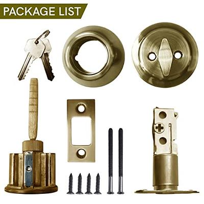 Premier Lock Stainless Steel Entry Door Knob Combo Lock Set with Deadbolt  and Total 24 Keys, Keyed Alike (4-Pack) ED03-4 - The Home Depot