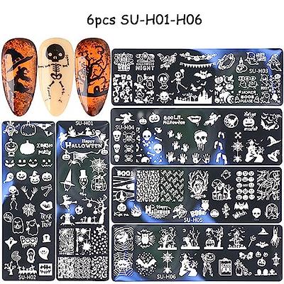 qoiseys Halloween Little Witch Silicone Clear Stamps and Dies Sets for Card Making, Metal Cutting Dies Cut Stencils for DIY Scrapbooking Photo Album