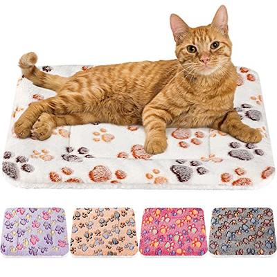 AWOOF Cat Mat, Cute Soft Catnip Mat, Cat Activity Mat Machine Washable Cat  Play Mat for Small Medium Large Cats with 8 Pockets, Crinkle Paper