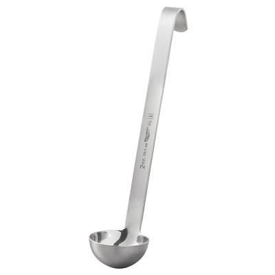 Choice 4 oz. One-Piece Stainless Steel Ladle