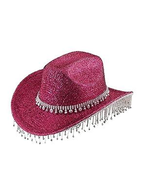 Classic Felt Wide Brim Western Cowboy & Cowgirl Hat with Buckle for Women and Men