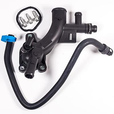 Engine Coolant Housing Water Outlet with Hose for Chevrolet Cruze