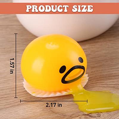 5pcs Yellow Round Vomiting & Sucking Lazy Egg Yolk Vent Stress Tricky Game  Relief Toys,The Puking Egg Tiktok Vomiting Disgusting Egg Yolk Ball Toy, Squishy  Puking Egg Yolk Stress Ball (Yellow) 