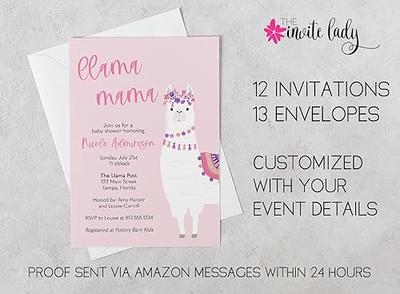 Llama Mama Baby Shower Invitation