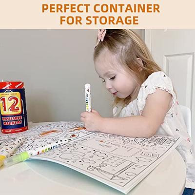 Lebze Washable Markers for Kids Ages 2-4 Years, 12 Colors Jumbo