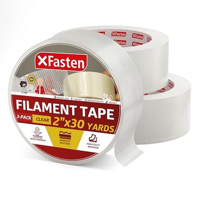 XFasten Super Strong Duct Tape 3 Inches x 30 Yards (White)