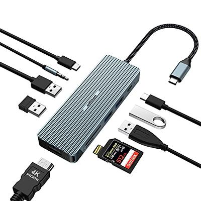 USB C Hub, 5 in 1 USB C 4K@32Hz HDMI Adapter with