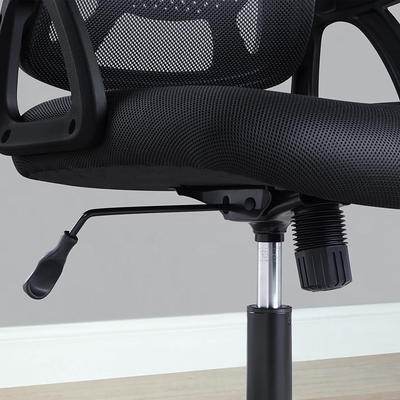 Mainstays Ergonomic Office Chair with Adjustable Headrest, Black Fabric,  275 lb capacity