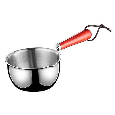  TEHAUX Stainless Wok Spout Small Pot Mini Pot Dual