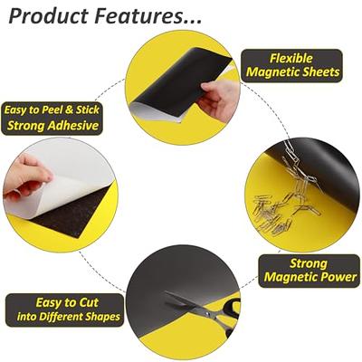 GAUDER Magnetic Dots | Flexible Sticky Magnets | Magnetic Stickers