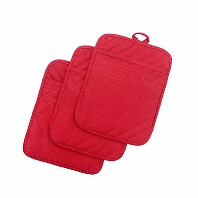 Anyi Pot Holders and Oven Mitts 7 X 9 Heat Resistant Cotton