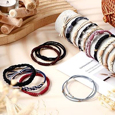 Ceenna 40 Pcs Boho Hair Ties for Women Boho Elastic Hair Tie