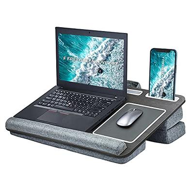 HUANUO Lap Desk - Fits Up to 17 Inches Laptop Desk, Built in Mouse Pad & Wrist Pad