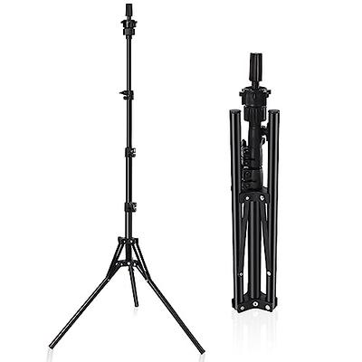 Klvied Reinforced Wig Head Stand, Adjustable Wig Stand tripod for  Cosmetology Hairdressing, Metal Mannequin Head Stand for Styling,Golden  Yellow(Mannequin Head Not Included) - Yahoo Shopping