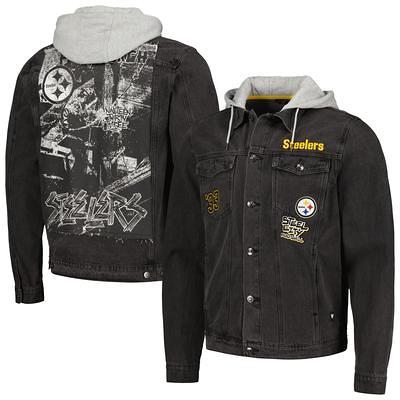 Pittsburgh Steelers New Era Women's Sherpa Full-Zip Jacket - Cream