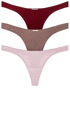 Skin Graysen High Cut Thong 3 Pack in Nude. - size L (also in M) - Yahoo  Shopping