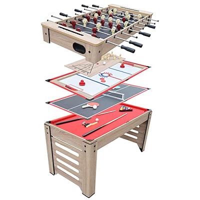 Franklin Sports 2-in-1 Shuffleboard Table and Curling Set - Portable  Tabletop Set Includes 8 Rolling Mini Pucks - 45