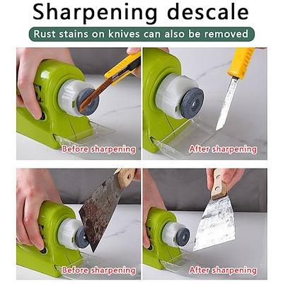 Knife Roller Sharpener Scissor Kitchen Blade Handheld Stone Grinder Easy  Tool