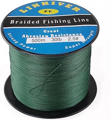 Dorisea Extreme Braid 100% Pe Braided Fishing Line 109Yards-2187Yards  6-550Lb Test Fishing Wire Grey Fishing String-Abrasion Resistant Incredible  Superline (500m/546Yards 550lb/2.5mm(16Strands)) - Yahoo Shopping