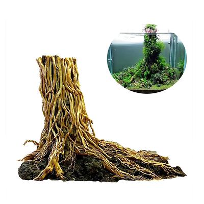  Novelsite Fish Tank Decor- Bonsai Trees with Faux Moss