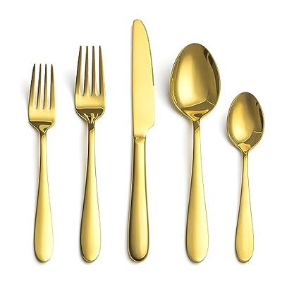 35-Piece Heavy Duty Silverware Set, E-far Stainless Steel Flatware