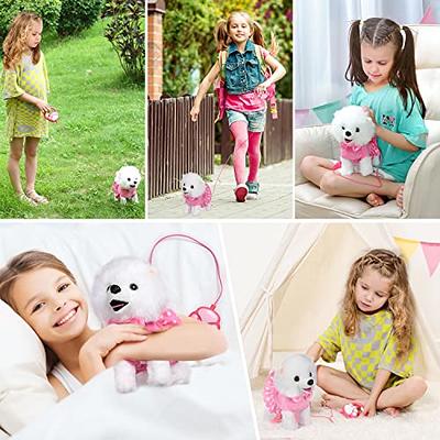 GC 13Pcs Dog Toys for Kids Girls, Walking Barking Electronic Interactive  Stuffed Dog Plush with Carrier & Accessories Toys Pretend Play Puppy Pet  Care