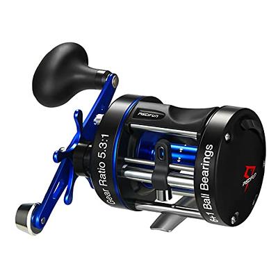 Piscifun Chaos XS Baitcasting Fishing Reel, Reinforced Metal Body Round Baitcaster  Reel, Smooth Powerful Saltwater Inshore Surf Trolling Conventional Reel for  Catfish (50 Right Handed) - Yahoo Shopping