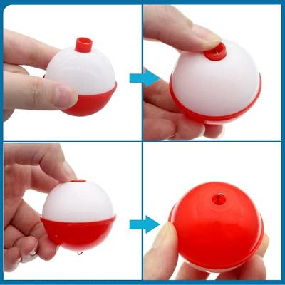 Gefischtter 16Pcs Fishing Bobbers Fishing Float and Bobbers Assortment Floats  Foam Set Push Button Snap-on Round Fishing Floats Red and White Fishing  Bobbers(2.5/3/3.5/4cm) - Yahoo Shopping